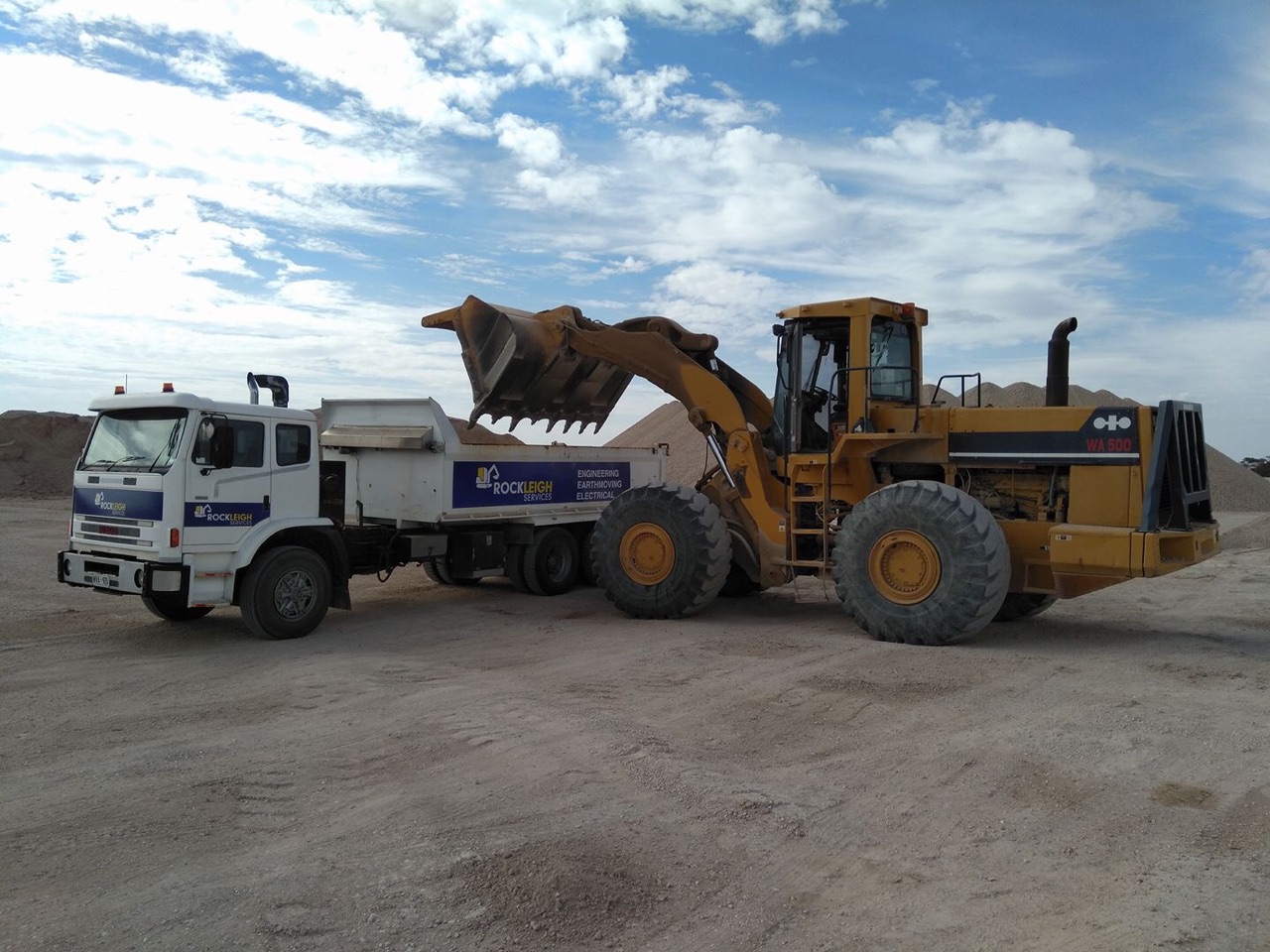 Rockleigh Services earthmoving machinery completing bulk earthworks and site clearing in South Australia